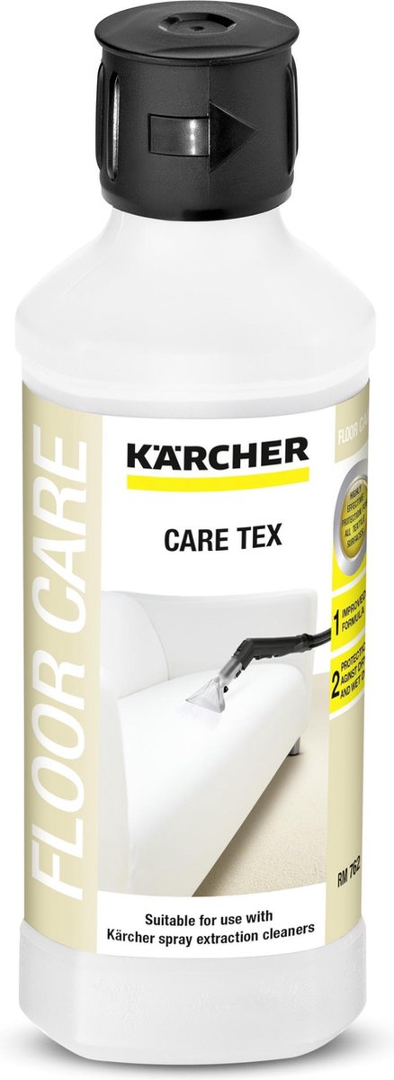 Kärcher textielimpregneermiddel care tex rm 762, 500 ml reinigingsmiddel - tapijtreiniger - vuilafstotende beschermingslaag