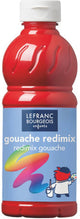 Lefranc bourgeois l b plakkaatverf redimix carmine red 500ml