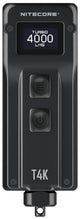 Nitecore t4k zaklamp werkt op een accu led 4000 lm 77 g
