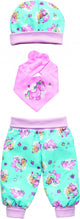 Heless poppenkledingset eenhoorn 28-35 cm katoen roze blauw