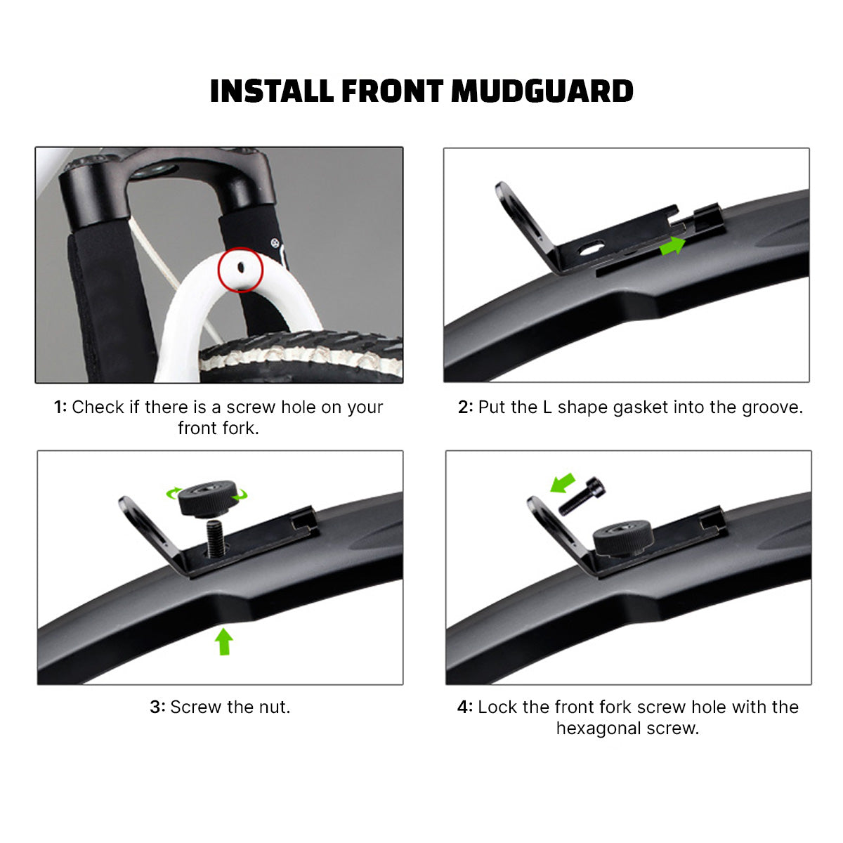 Lynx spatbordenset mtb city