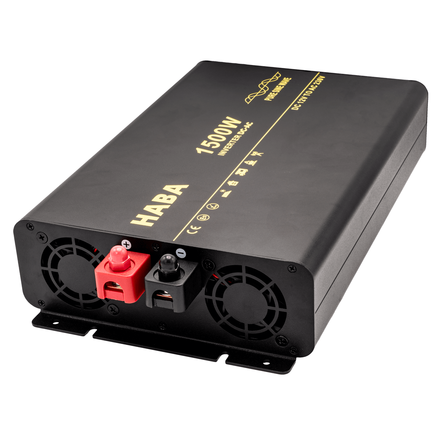 Pure sine wave omvormer camper en caravan - 1500w met ac-prioriteit