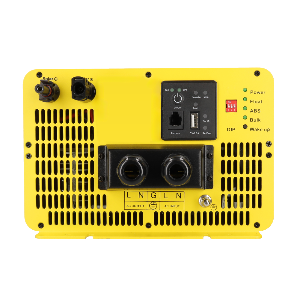 Pure sine wave pure sinus omvormer 12v-230v - 2000w met lader, zonnepaneelaansluiting en mppt laadregelaar