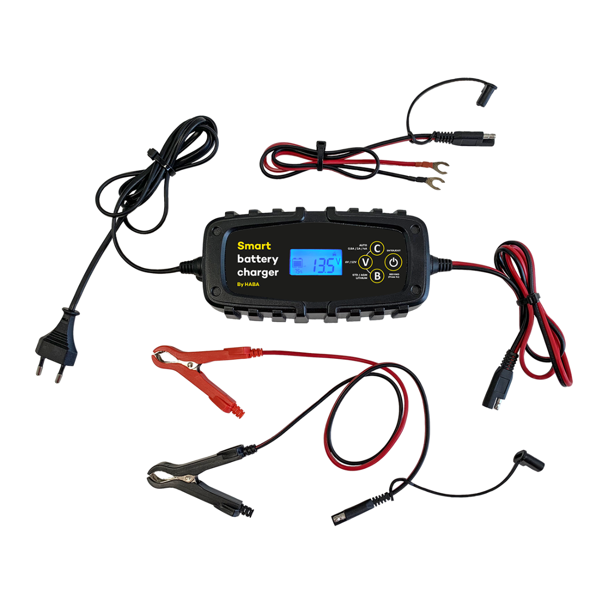 Smart battery charger slimme acculader voor lood, lithium en agm accu's