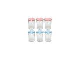 Deti weckglas weckpot jampot met geruit schroefdeksel 440 ml pak a 6 stuks - afbeelding 1