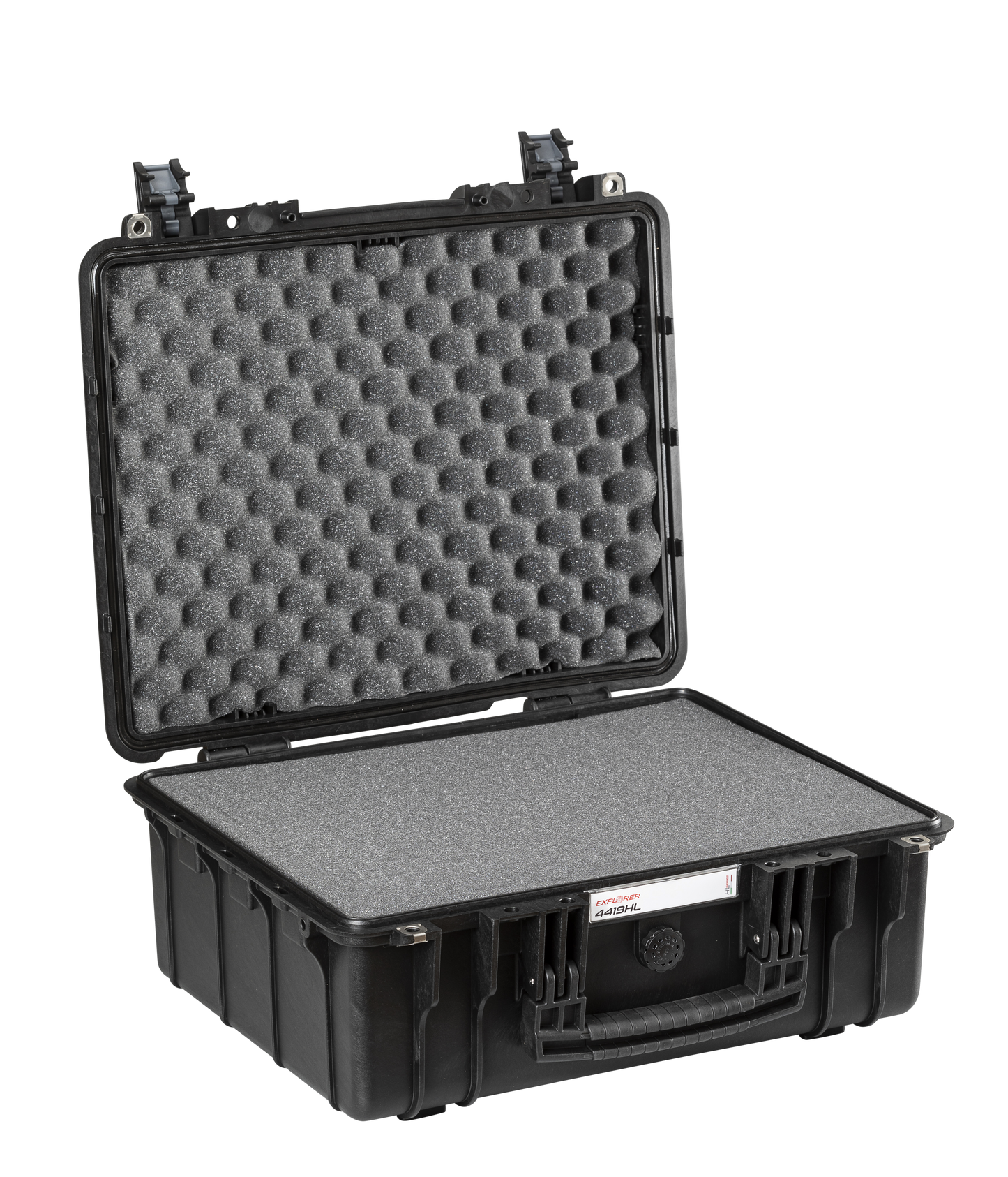 Explorer Cases 4419HL Koffer Zwart met Plukschuim