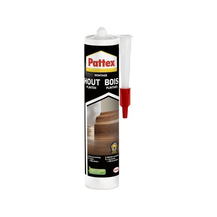 Pattex hout plinten montagekit 380 g | speciaal ontworpen voor hout plinten | sterke hechting en duurzaamheid | gemakkelijk aan te brengen en te gebruiken.