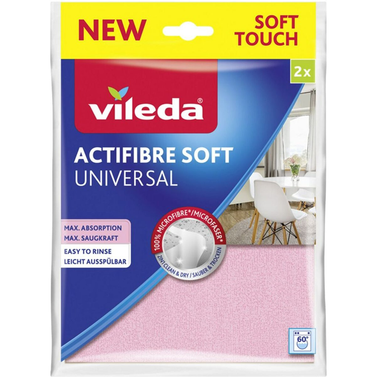 Vileda 1072057 - actifibre soft doek 2st | 5 stuks
