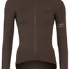 Solid fietsshirt lange mouwen performance ground coffee dames