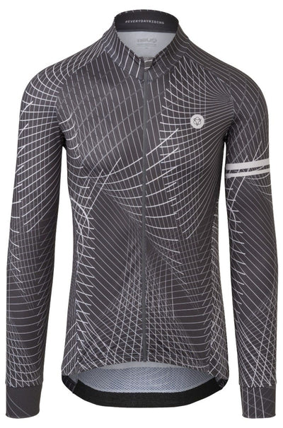 Nocturnal lines fietsshirt lange mouwen performance heren