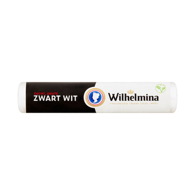 Wilhelmina zwart wit vegan rol (24x 39gr)