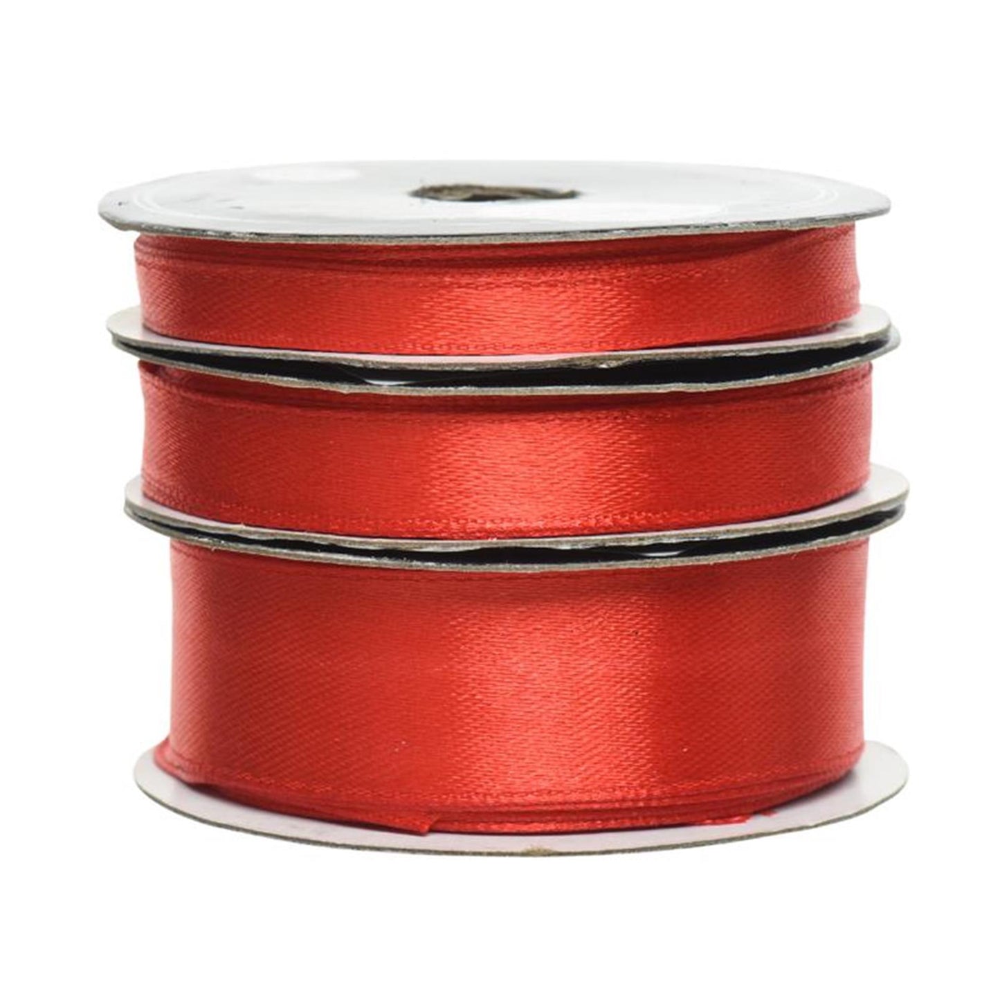 Decoris kerstlint rood satijn ( per rol)