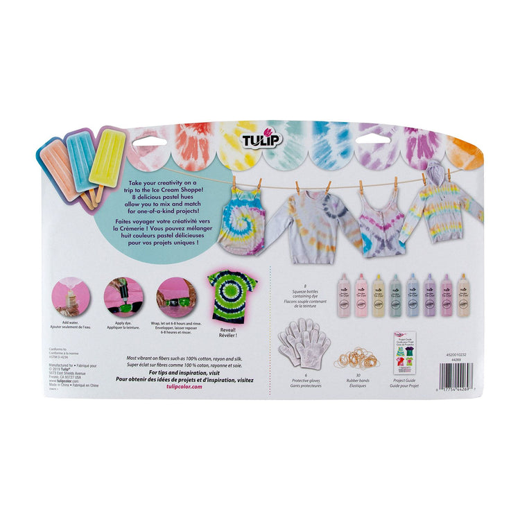 Tulip one-step tie dye tulip • tie-dye kit ice cream shoppe 8 kleuren