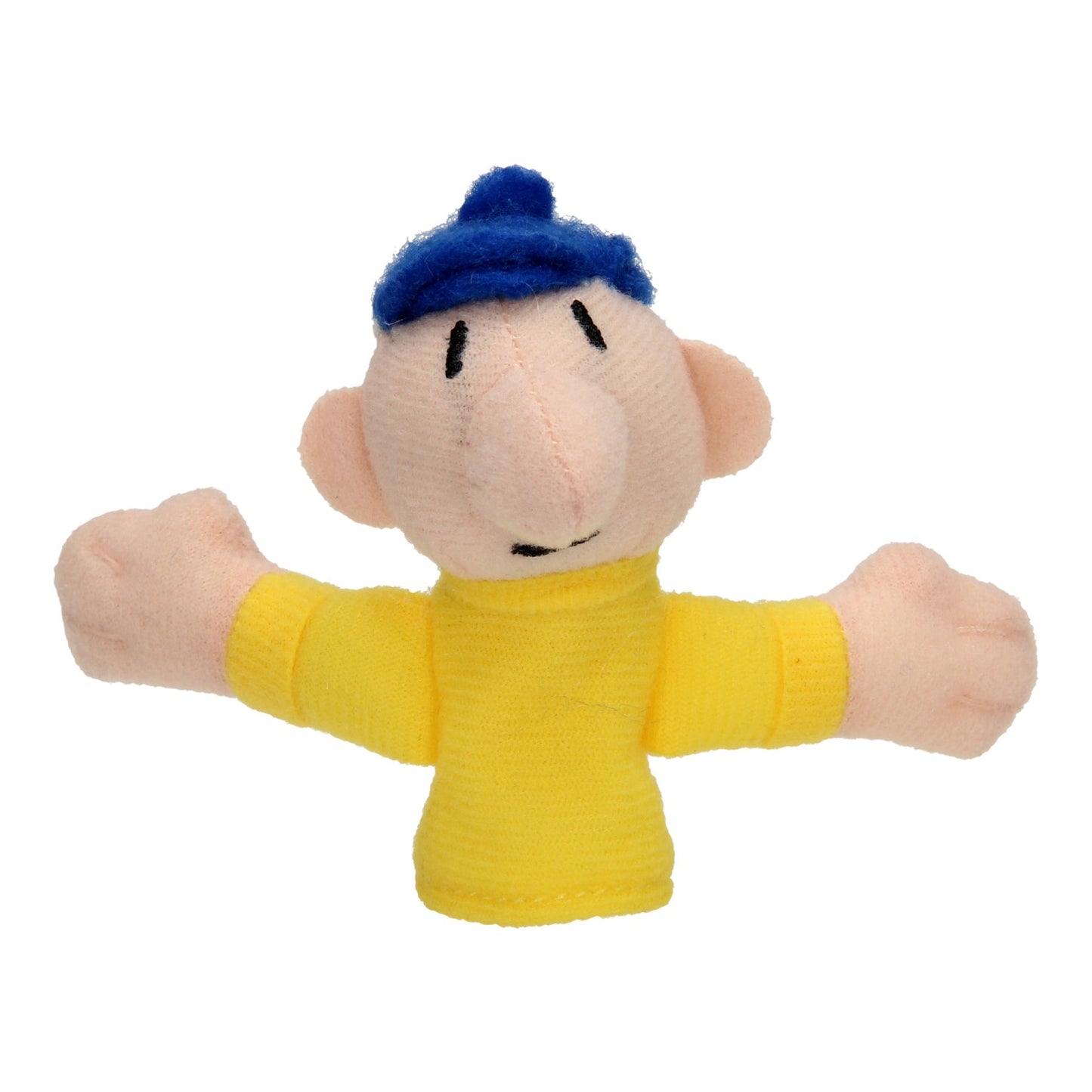 Buurman Buurman Vingerpop Pluche Geel, 7cm