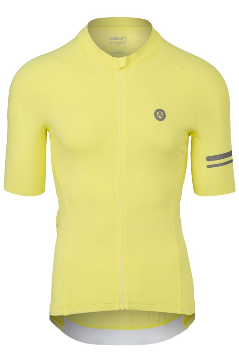 Solid fietsshirt performance heren yellowtail