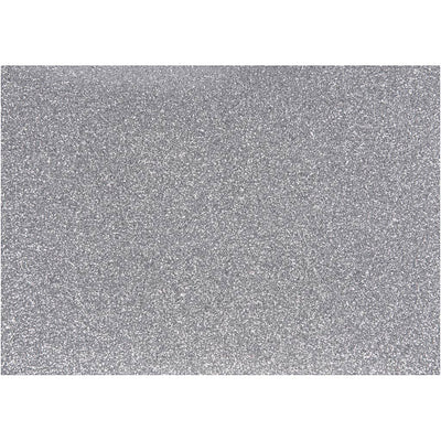 Opstrijkfolie Glitter Zilver, A5