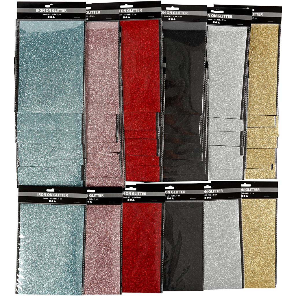 Https: www.cchobby.nl opstrijkfolie-vel-148x210-mm-glitter-diverse-kleuren-6x10-vel-1-doos