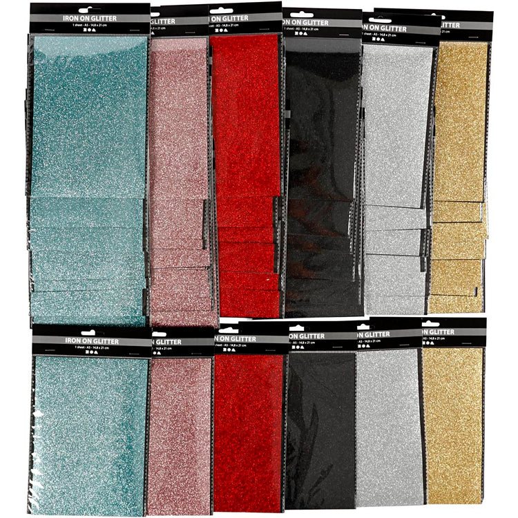 Https: www.cchobby.nl opstrijkfolie-vel-148x210-mm-glitter-diverse-kleuren-6x10-vel-1-doos