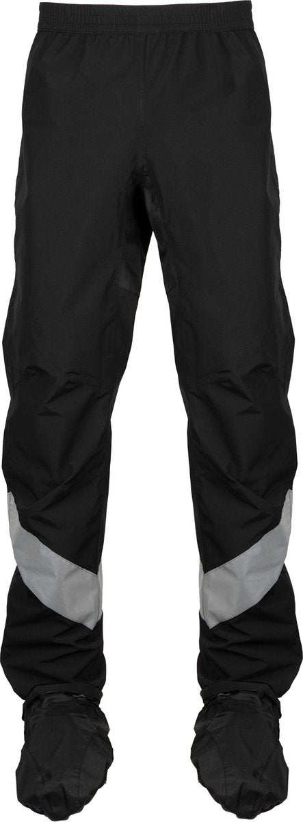 Ralka waterdichte fietsregenbroek pro ademend - schoenhoes - reflectie - zwart - maat xl