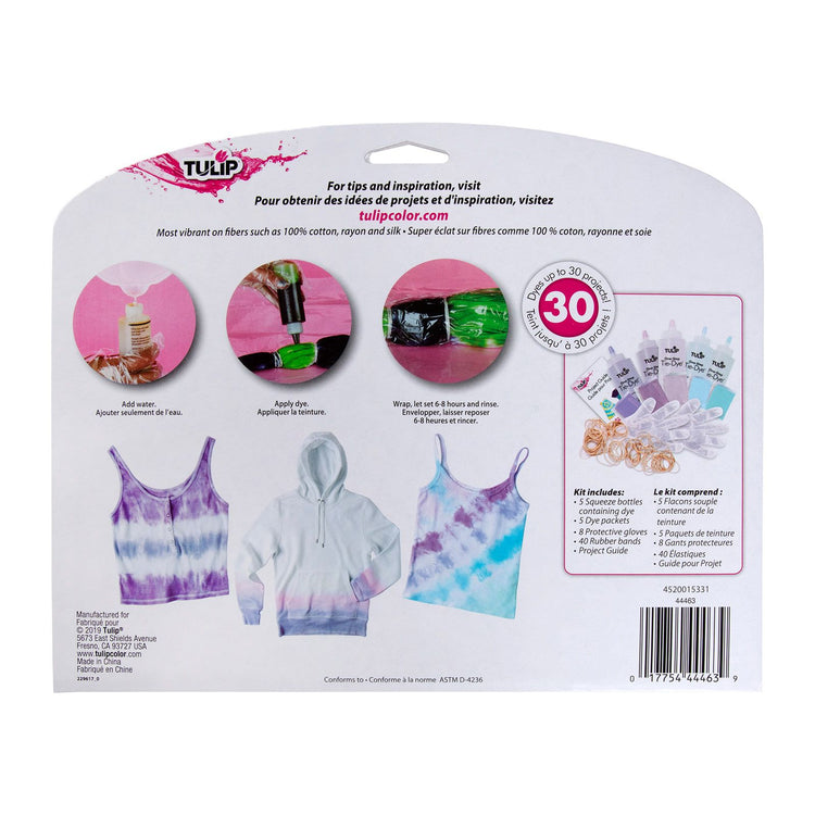 Tulip one-step tie dye tulip • tie-dye kit 5 kleuren pretty pastels