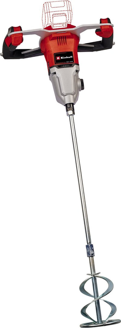 Einhell professional accu verf- mortelmenger tp-mx 18-2 li bl solo - power x-change - 18 v li-ion - variabele snelheid tot 720 t min - m14 aansluiting - incl. mengstaaf voor mortel - excl. accu en lader