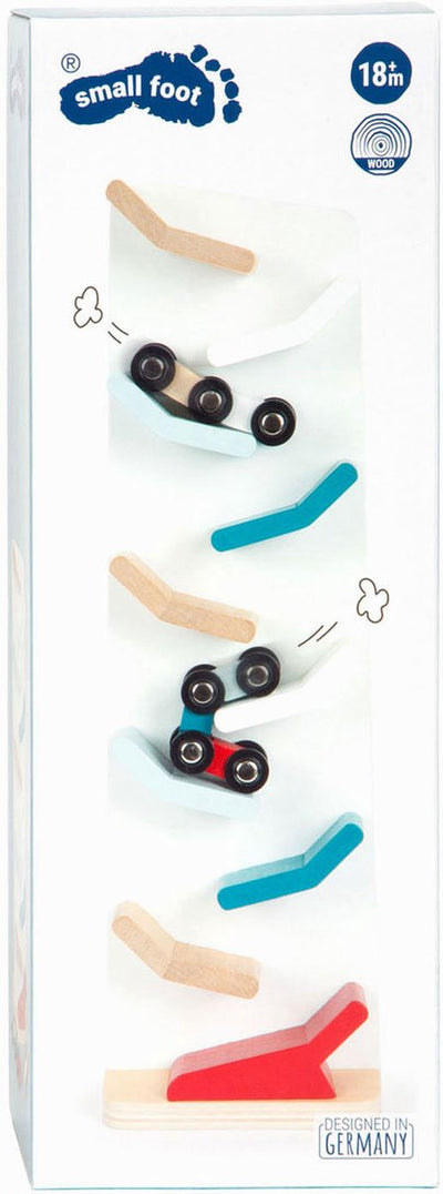 Small foot - houten autobaan toren met auto's, 3dlg.