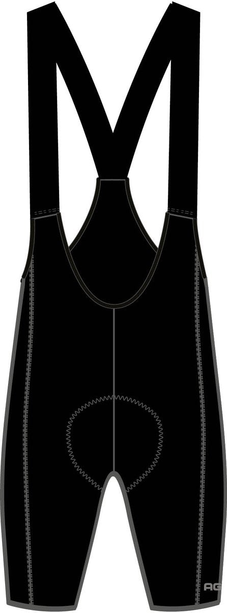 Agu comfort plus bibshort performance - heren fietsbroek - zwart - maat xl