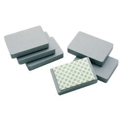 Blokmagneet legamaster rubberlaag 78x53x13mm zelfhechtend