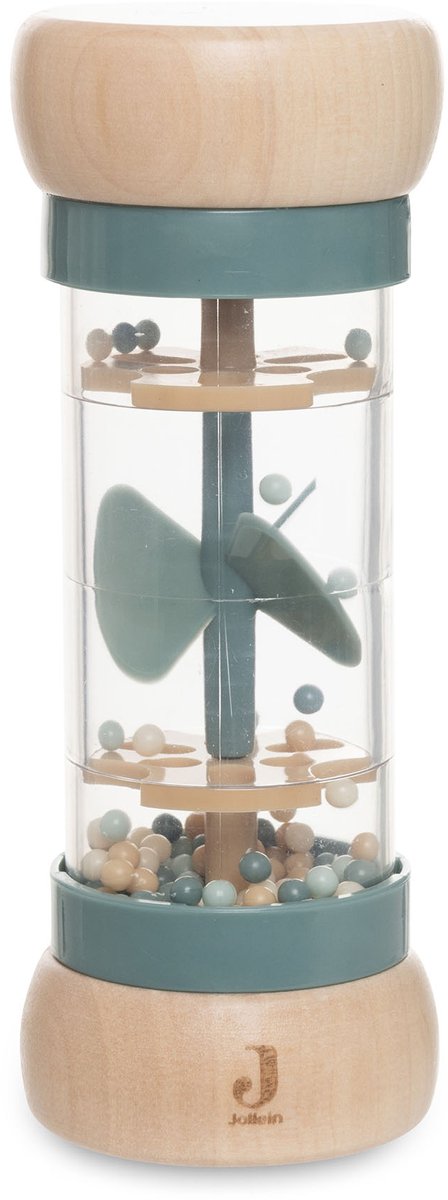 Jollein baby houten regenrammelaar - on the go - houten speelgoed