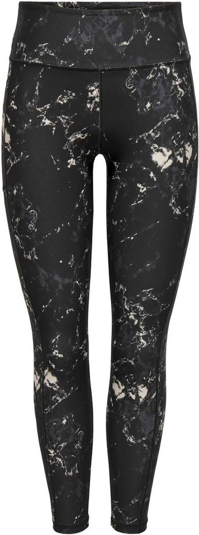 Only play onprya-2-space life hw pck tights noos dames legging - black w. pumice stone