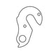 Union derailleurpad GH-115 met schroefset M4x0.7
