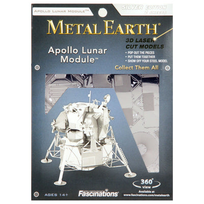 Metal earth apollo lunar module zilver editie