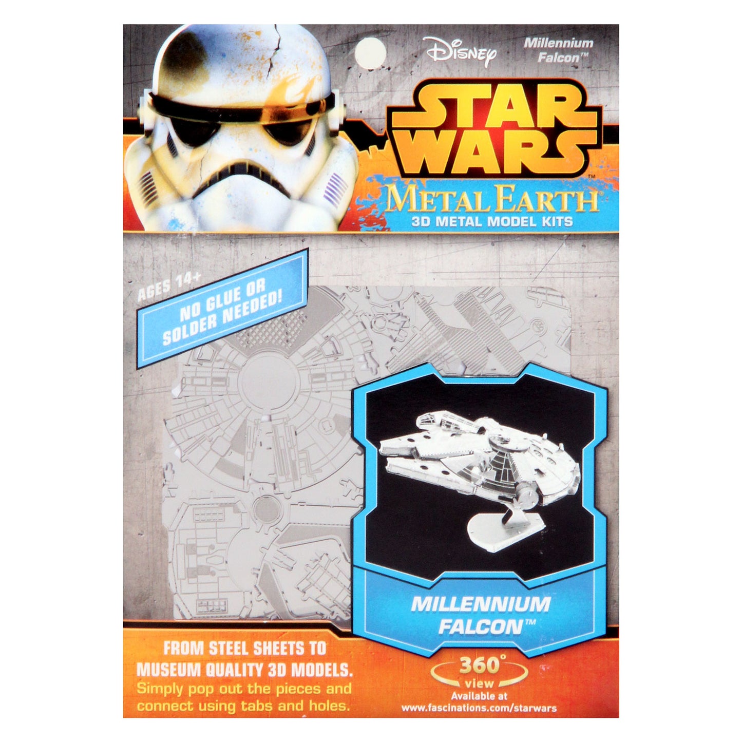 Eureka metal earth star wars millennium falcon