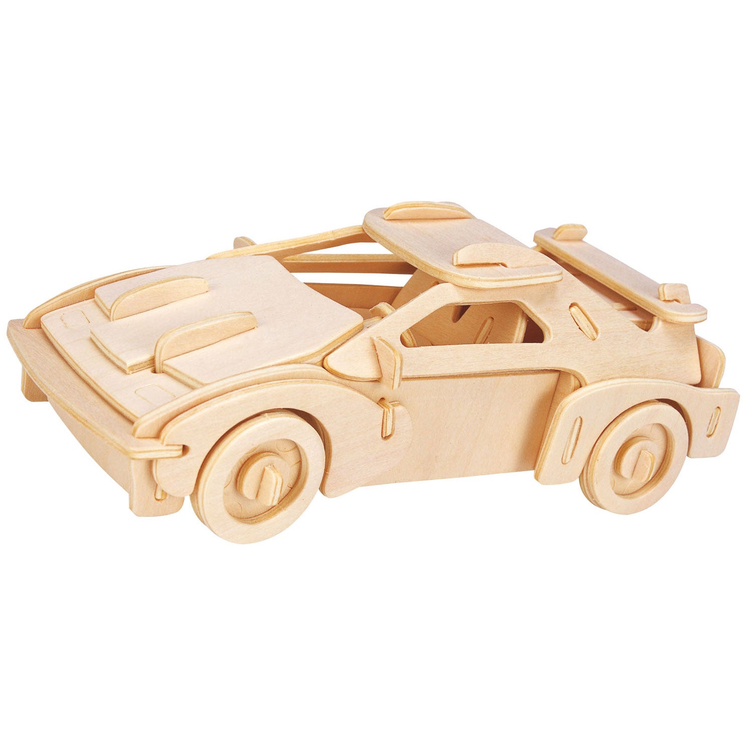 Eureka gepetto's workshop houten bouwpakket 3d - raceauto