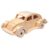 Eureka gepetto's workshop houten bouwpakket 3d - auto - afbeelding 1