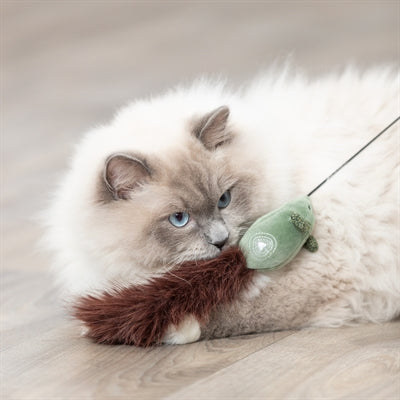 Trixie kattenhengel muis kunststof pluche
