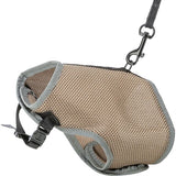 Trixie softtuig kat met riem taupe - afbeelding 1