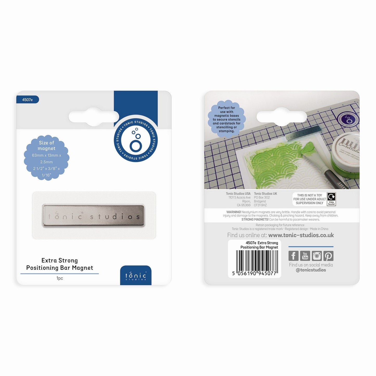 Tonic studios • positioning bar magnet extra strong