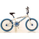 Royal bmx fiets -bugatti tornado freestyle 20 inch - wit met blauwe banden