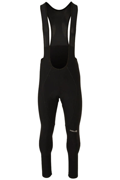 Agu essential - bibtight - heren fietsbroek met bretels - zwart - xxl - ademend - reflecterend - siliconen gripper
