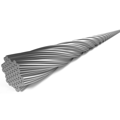 Elvedes schakel binnenkabel 2250 mm 7 x 7 draads rvs ø1,1mm met n-nippel ø4 x 4mm (doos à 100 stuks) - zilver