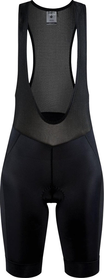 Craft endur bib shorts c4 w dames fietsbroek - zwart