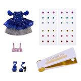 Rainbow high be dazzling-modepoppen - genevieve bleue (blauw) met bedazzle-tool en glinsterende strass-steentjes - afbeelding 3