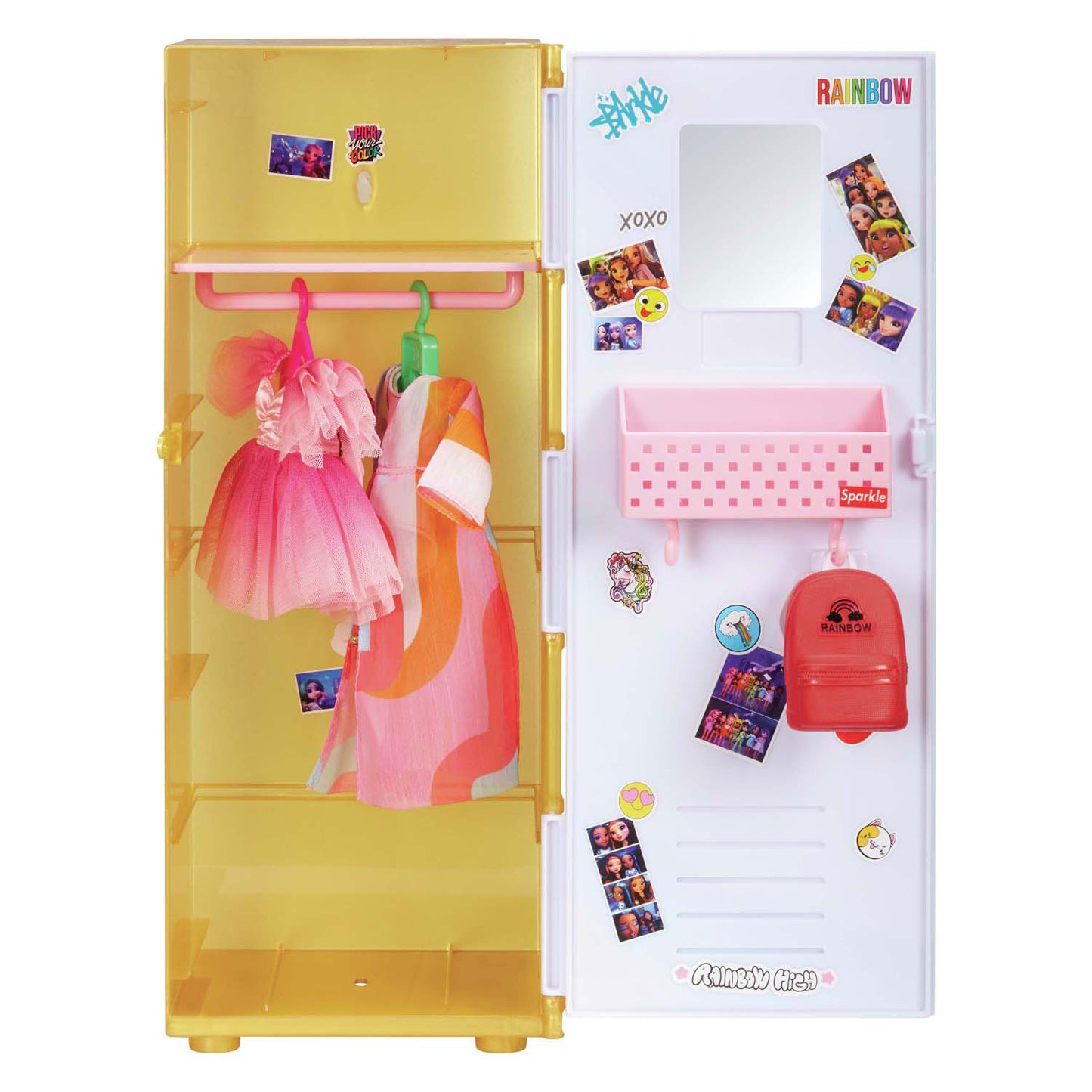 Mga entertainment rainbow high kluisje speelset met accessoires