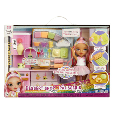 Mga entertainment rainbow high pop kleine dessertwinkel met kandy speelset