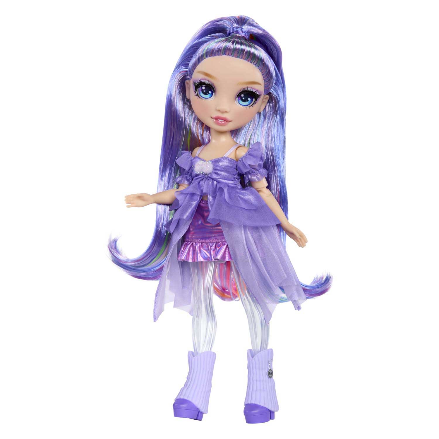 Rainbow high shimmers met slijm-modepop - violet (paars)