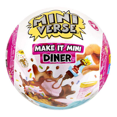 Miniverse make it mini foods: diner series 4 - knutselset - miniaturen maken - hapjes en drankjes - inclusief tafeltje