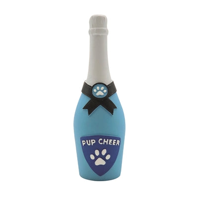 Croci Homy pup cheers champagne fles latex