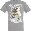T-shirt go away kat grijs