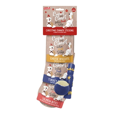 Cupid comet Cupid comet kerstdiner kerstsok hond